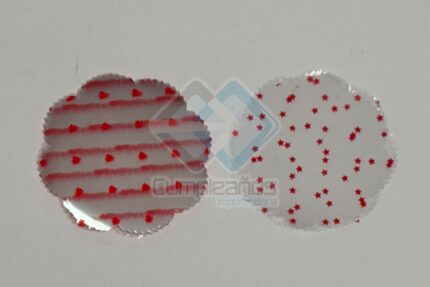 TAPETE FLOR ROJO 7CM SET100X1