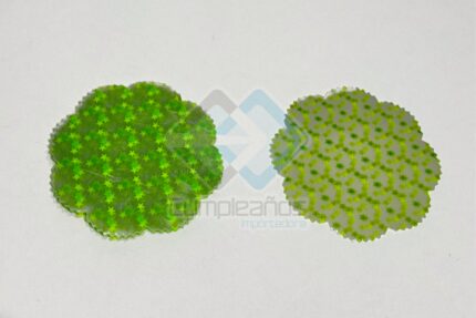 TAPETE FLOR VERDE 7CM SET100X1
