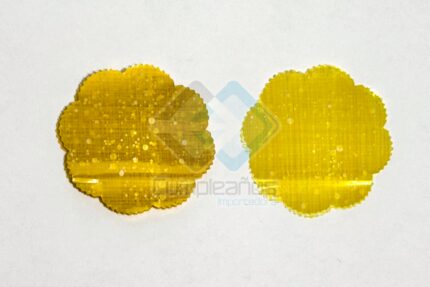 TAPETE FLOR AMARILLO 7CM SET100X1