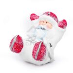 CERAMICA PAPA NOEL BLANCO ROJO C LUZ X1