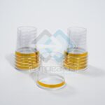 SHOT PLASTICO DORADO SET30 X1