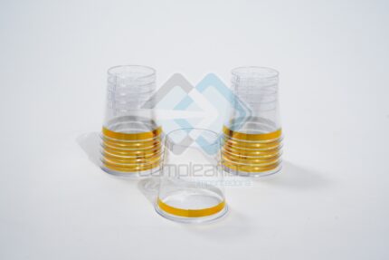 SHOT PLASTICO DORADO SET30 X1