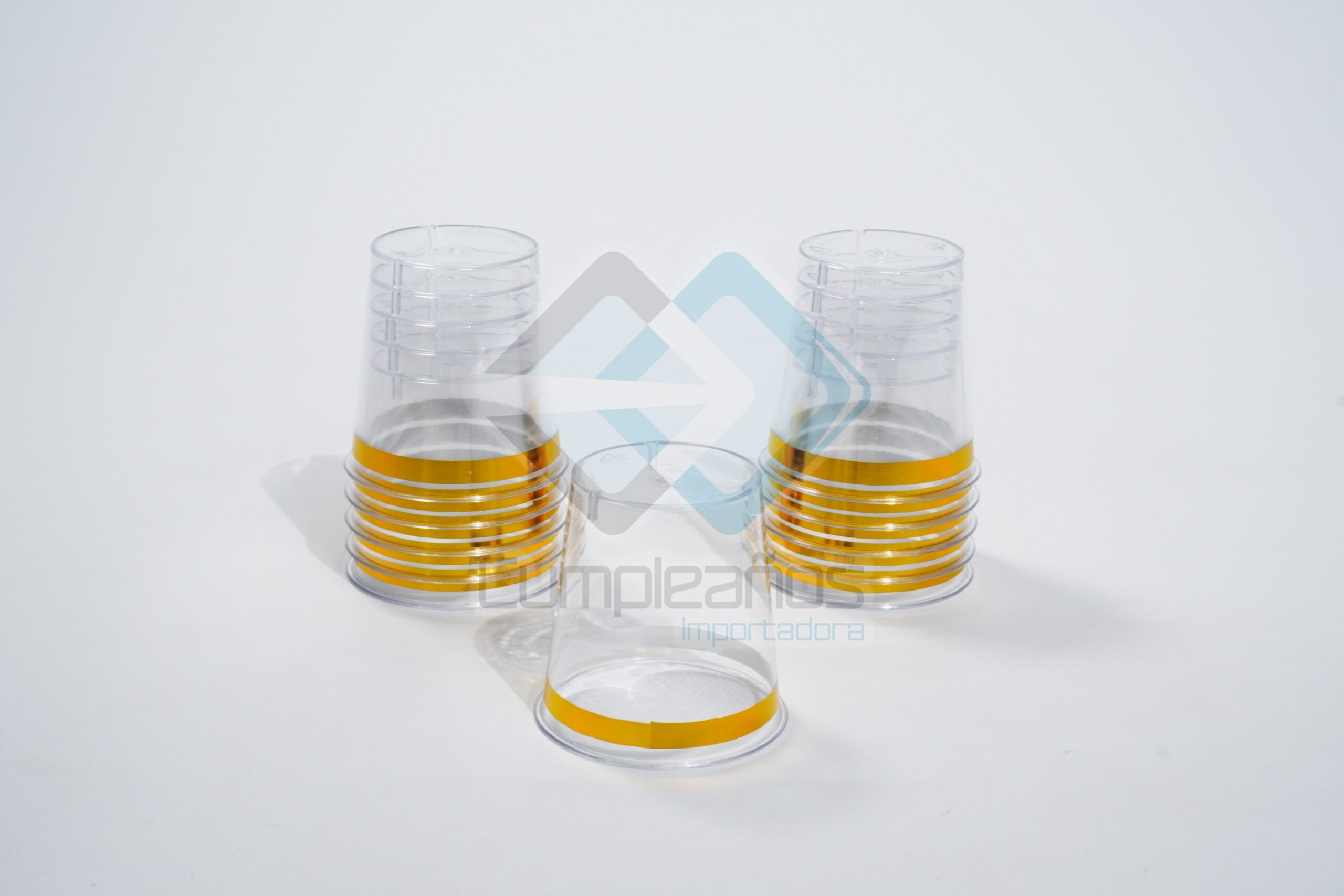 6036050188447 SHOT PLASTICO DORADO SET30 X1 - Imagen 1