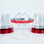 VASO PLASTICO FILO ROJO SET50 X1