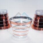 PLASTICO VASO LINEAS ROSA ORO SET50 X1