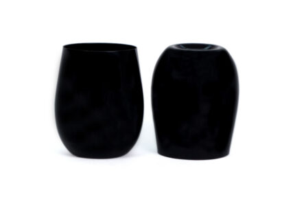 PLASTICO VASO NEGRO SET16 X1