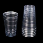 PLASTICO VASO ESPIRAL PLATA SET25 X1