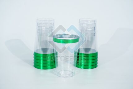 PLASTICO VASO FILO VERDE SET25 X1
