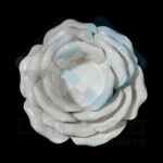 CERAMICA ADORNO CANDELABRO FLOR BLANCA X1