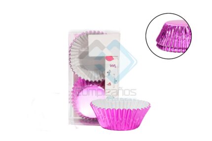 PIROTINES ROSADO METALICO SET100 X1