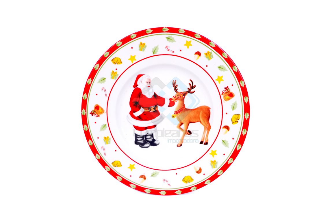 6941011056065 PLATO CERAMICA PAPA NOEL X1 - Imagen 1