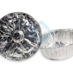 BANDEJA DE ALUMINIO REDONDA C TAPA X1