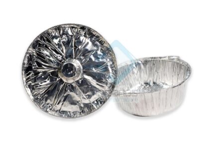 BANDEJA DE ALUMINIO REDONDA C TAPA X1