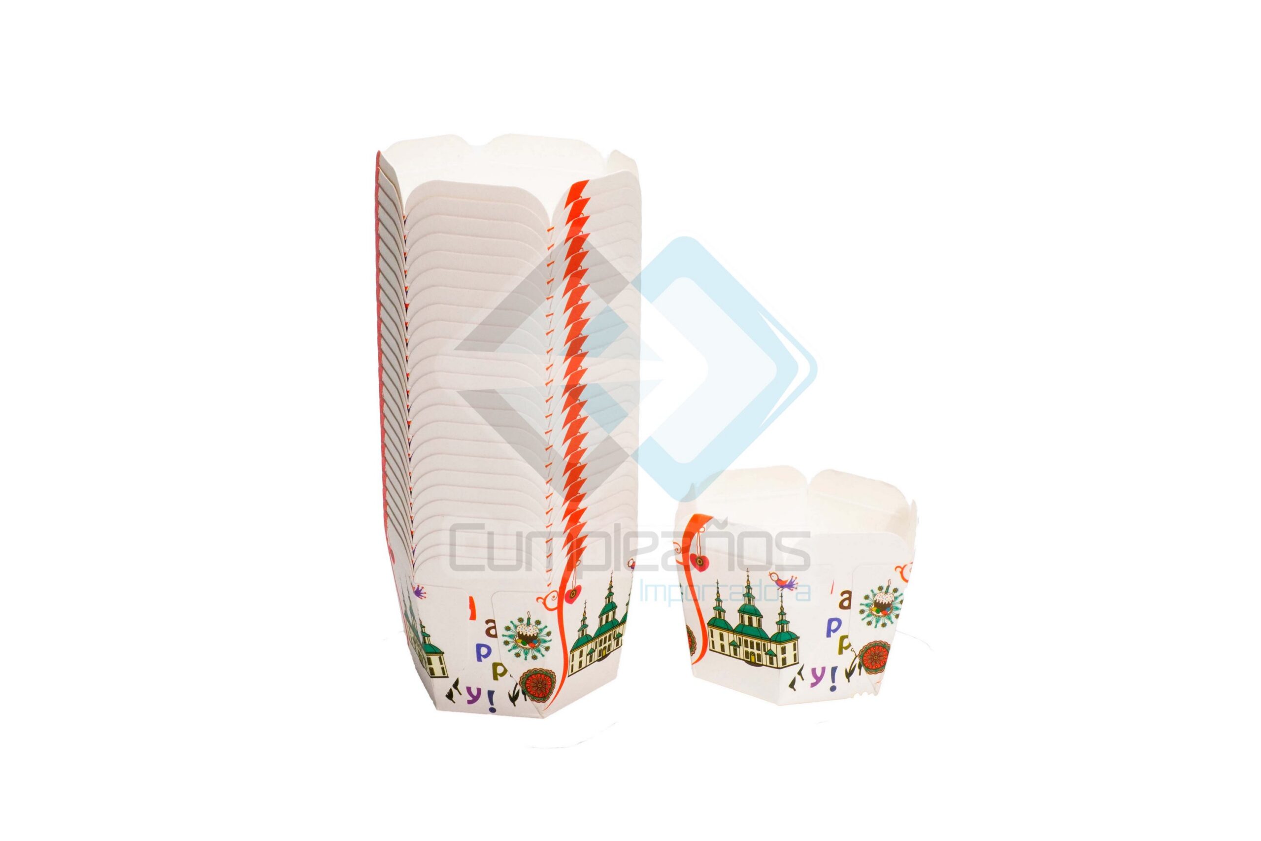 7862103843082 PIROTINES DE PAPEL EXAGONO SET 25U X1 - Imagen 1