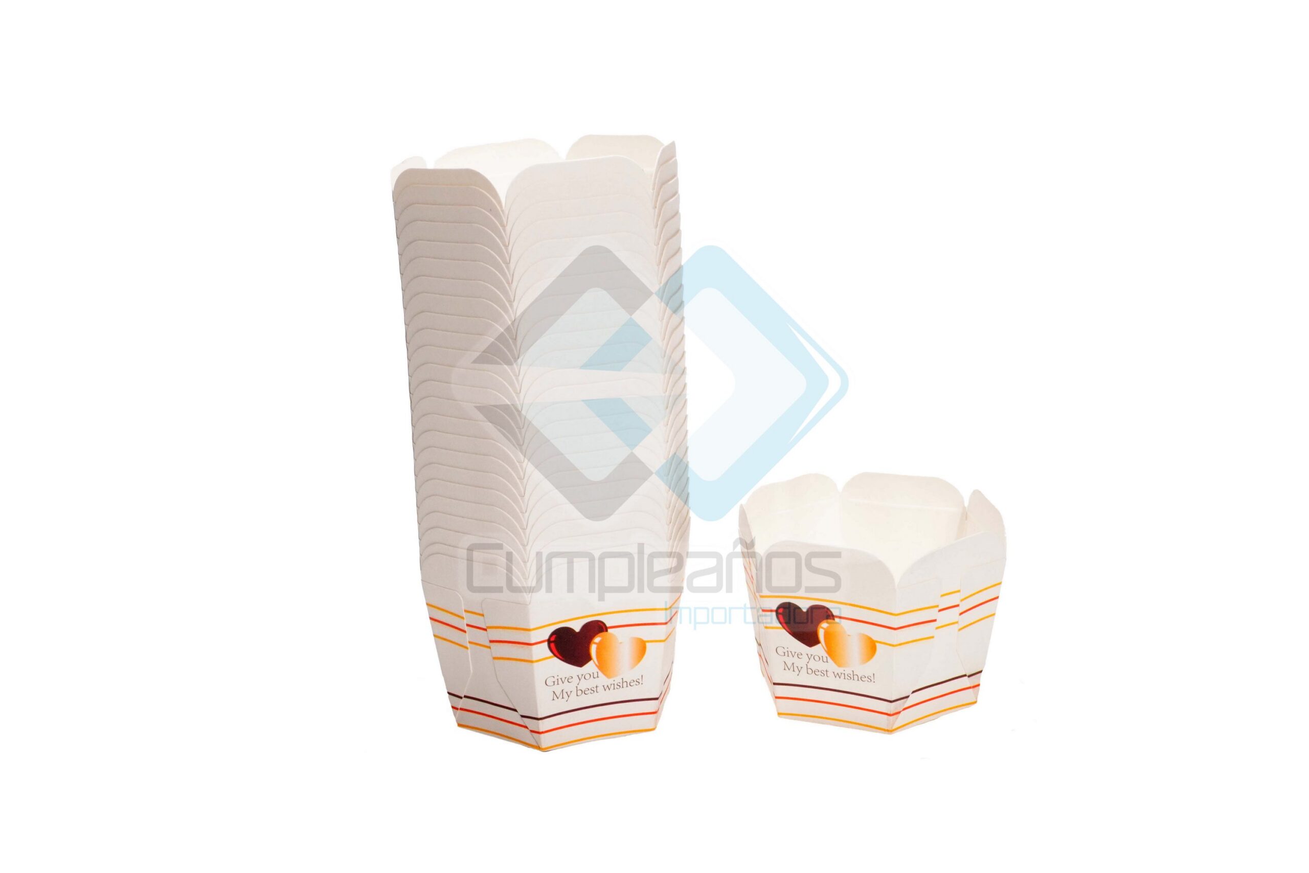 7862103843099 PIROTINES DE PAPEL EXAGONO SET 25U X1 - Imagen 1