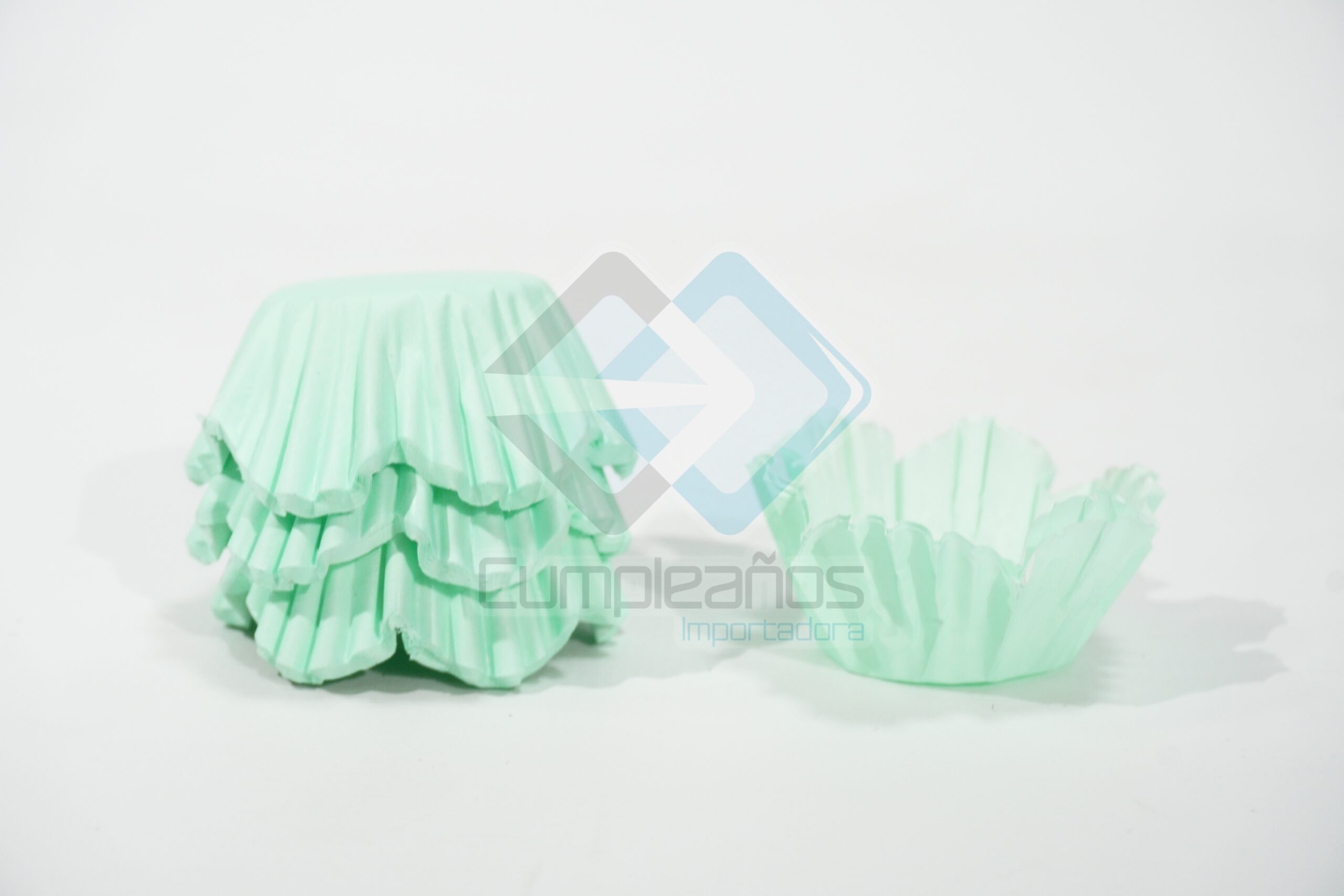 7862103857607 PIROTINES DE PAPEL TULIPAN VERDE MENTA 2 60CMX2 00CM SET500 X1 - Imagen 1