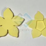 MINI TAPETE PAPEL FLOR AMARILLO PASTEL SET50 X1