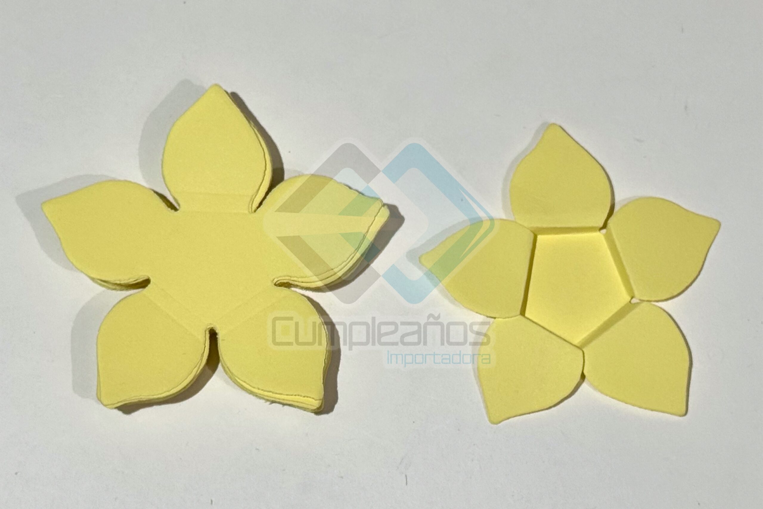 7862103857966 MINI TAPETE PAPEL FLOR AMARILLO PASTEL SET50 X1 - Imagen 1