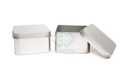 METALICO CAJA CUADRADA PLATA SET10 X1