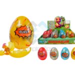JUGUETE HUEVO DINOSAURIO X2