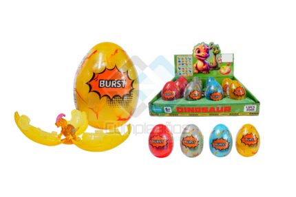 JUGUETE HUEVO DINOSAURIO X2