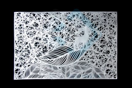 PLASTICO TAPETE RECTANGULAR PLATA SET6 X1