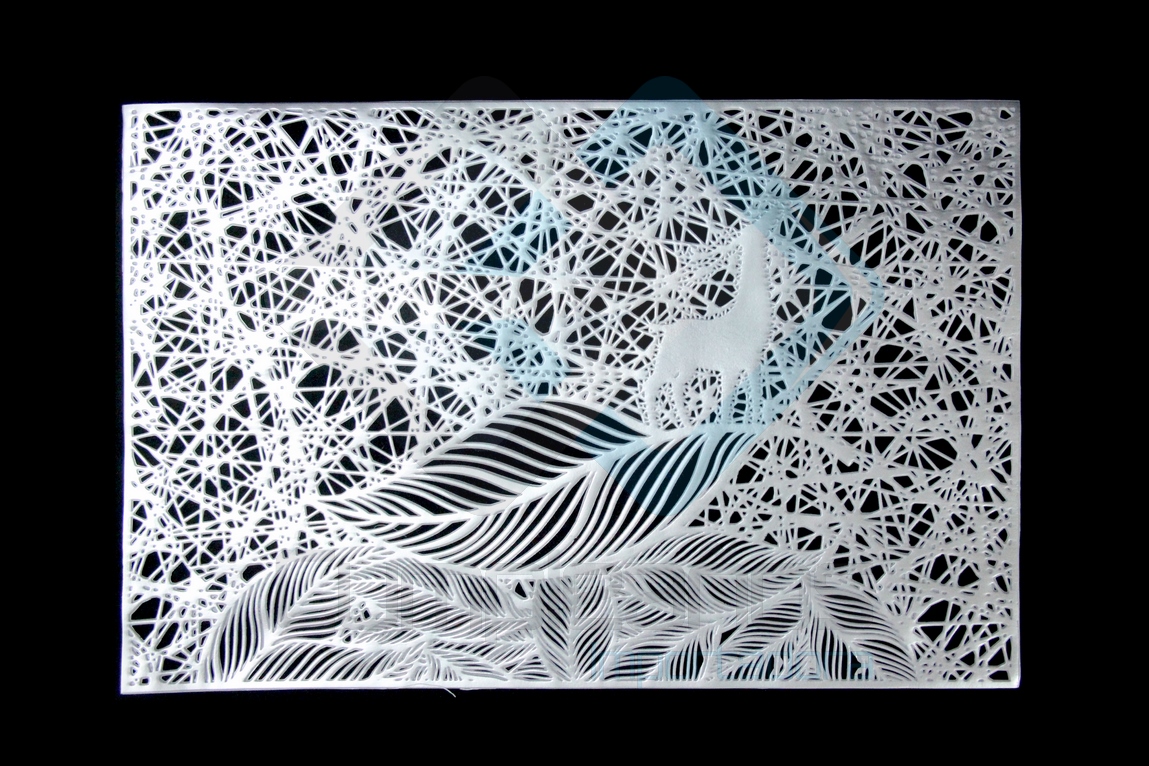 8435288820262 PLASTICO TAPETE RECTANGULAR PLATA SET6 X1 - Imagen 1