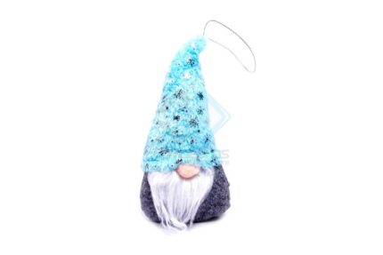 COLGANTE GNOMO CELESTE GRIS X1