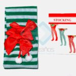 ACCE DISFRAZ MEDIAS DUENDE VERDE BLANCO X1