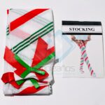 ACCE DISFRAZ MEDIAS DUENDE BLANCO ROJO VERDE X1