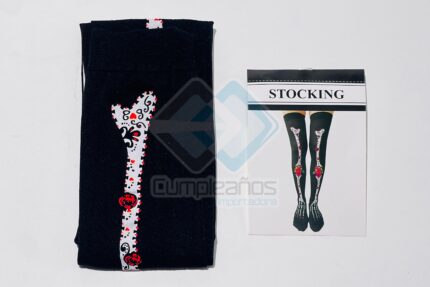 ACCE DISFRAZ MEDIAS GUANTES CATRINA X1