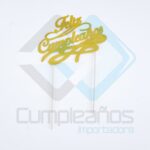 PINCHO HAPPY BIRTHDAY DORADO X1