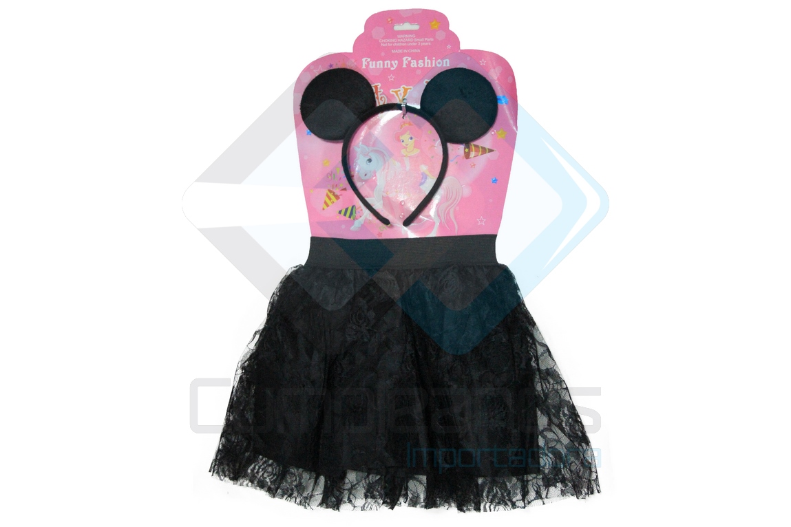 8679833532174 ACC DISFRAZ TUTU C OREJAS X1 - Imagen 1