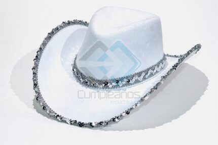 SOMBRERO VAQUERA BLANCO X1