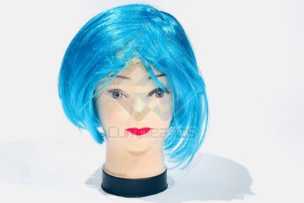 PELUCA CORTA AZUL X1