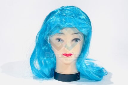 PELUCA LARGA AZUL X1
