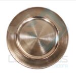 PLASTICO PLATO BASO ROSA ORO X1