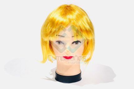 PELUCA CORTA RUBIA X1