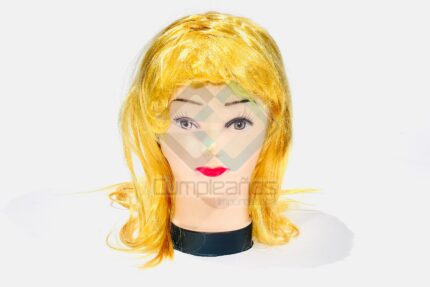 PELUCA LARGA RUBIA X1