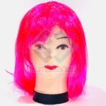 PELUCA LARGA FUXIA X1