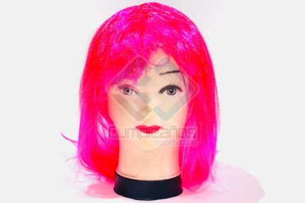 PELUCA LARGA FUXIA X1
