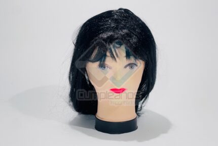 PELUCA LARGA NEGRA X1