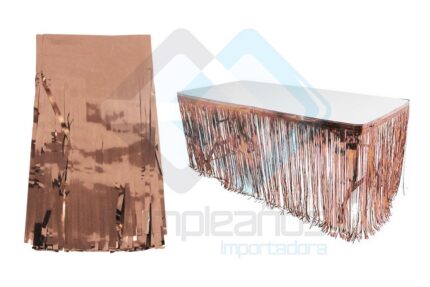 GUIRNALDA OROPEL ROSA ORO X1