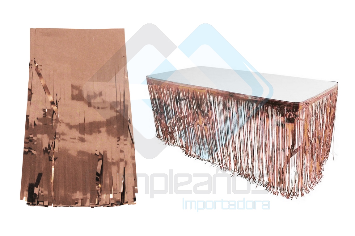 8689833531473 GUIRNALDA OROPEL ROSA ORO X1 - Imagen 1